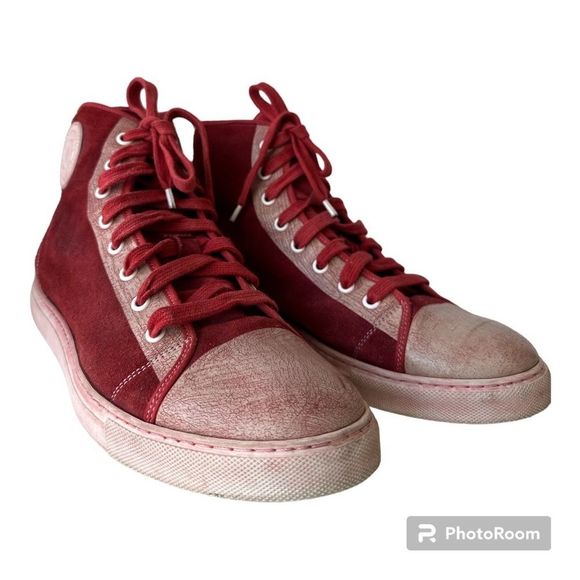 Marc Jacobs suede distressed sneakers size 9 pre owned - Picture 1 of 13